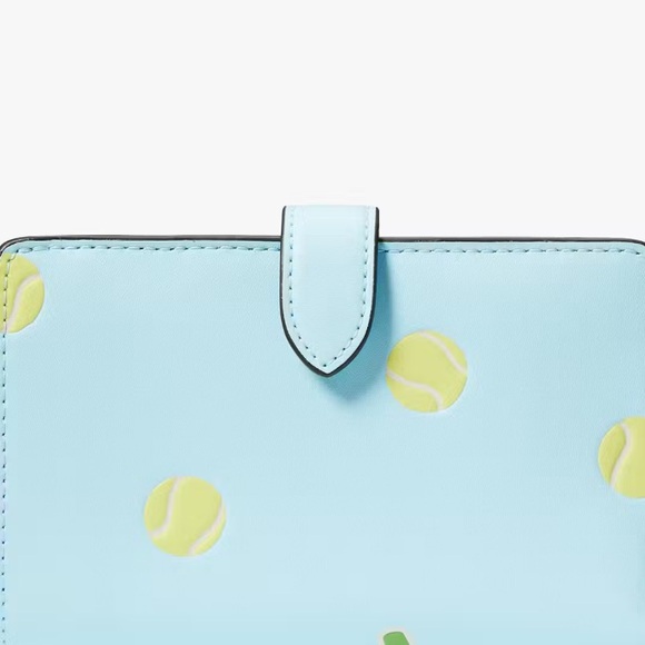 KATE SPADE ♠️ New York Grand Slam Medium Compact Bifold Wallet / NWT - Picture 7 of 8